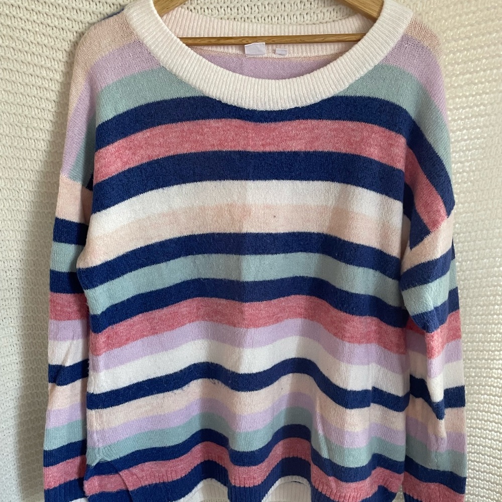 P Multicolored crewneck sweater by gap size extra-large